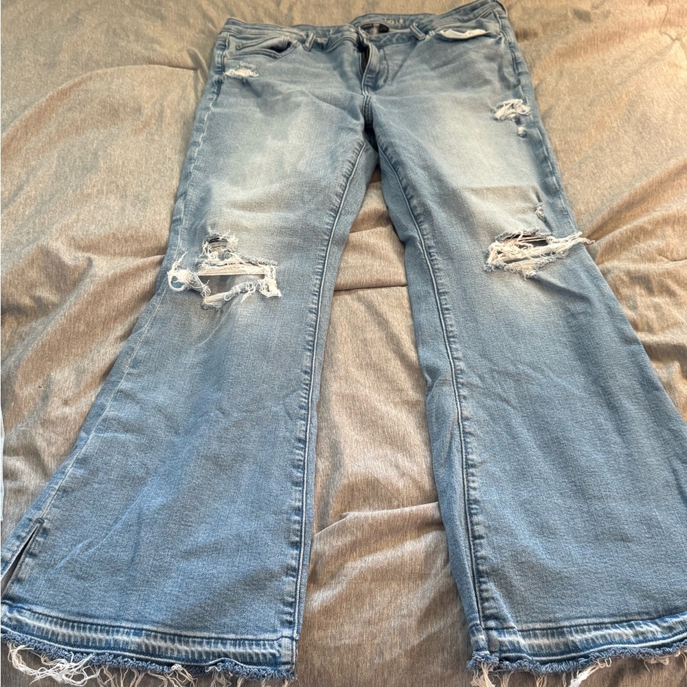 American Eagle Outfitters Flare Blue Denim Jeans